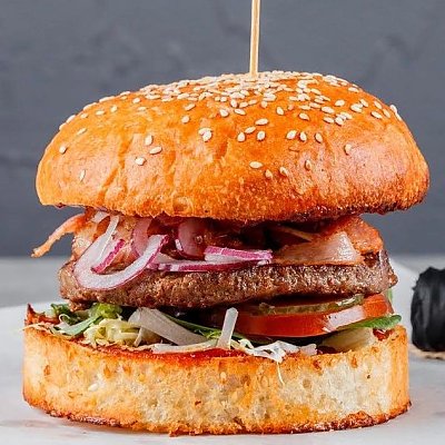 Заказать Terra Burger с говядиной и соусом медовый барбекю, Terra - Минск