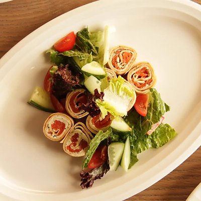 Заказать Блинные рулетики с семгой и мягким сыром, Terra - Минск