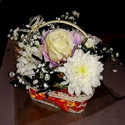 Заказать Цветы в корзине Сюрприз, Букетино