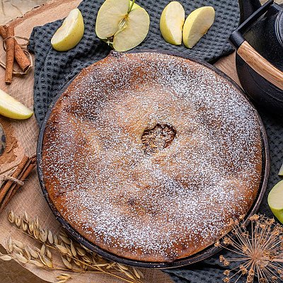 Заказать Пирог с яблоком и корицей (1300г), ОкПирог