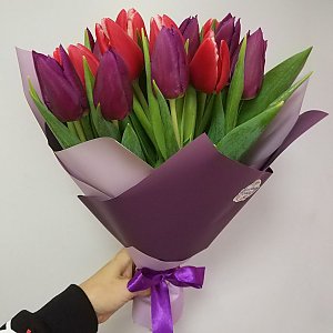 Букет 15 тюльпанов, Цветочная Точка