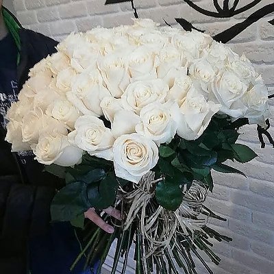 Заказать Букет из 101 белой розы, Lotus Flower