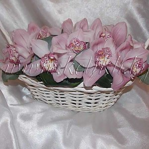 Цветочная корзина Фламинго, KeliKh