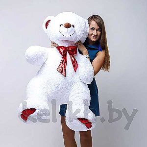 Плюшевый мишка Оскар белый 140см, KeliKh