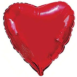 Фольгированное сердце Red (30"/76см), KeliKh