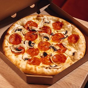 Пицца Пепперони и грибы 25см, Ели Балдели