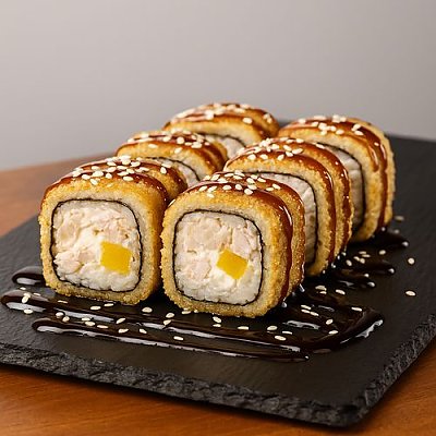 Заказать Ролл темпура с копченой курицей, Ели Балдели