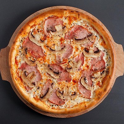 Заказать Пицца Ветчина с грибами (500г), Бар Угловой