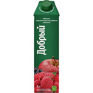 Добрый нектар из яблок, черноплодной рябины и малины 1л, Best Pizza