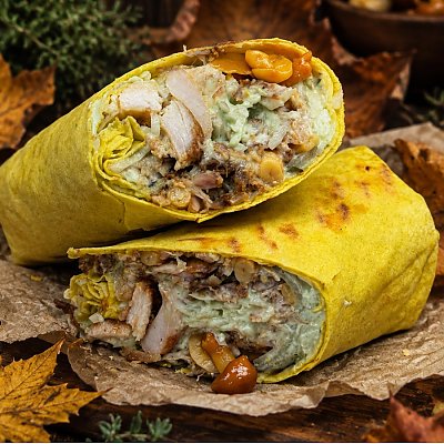 Заказать Шаурма с курицей и опятами, BIG BOSS