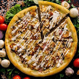 Пицца Грибной цыпленок 32см, Фиеста ЦУМ