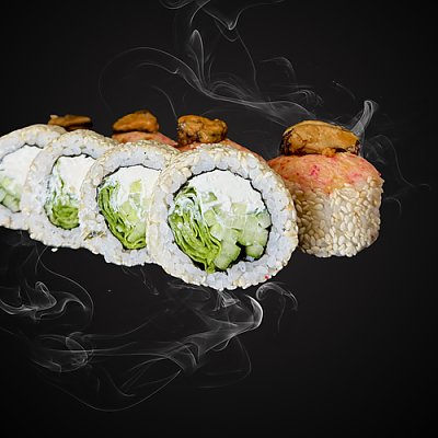 Заказать Ролл Хот с мидиями, SUSHI SLUTSK