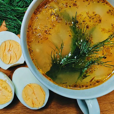 Заказать Суп куриный с яйцом, Pizzburg