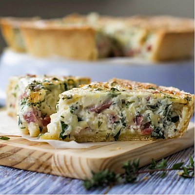 Заказать Пирог с картофелем, беконом и кабачком Осенний (1300г), Сдоба.бай