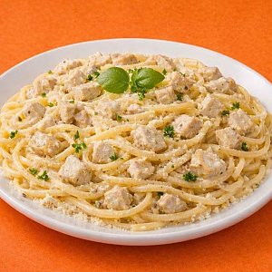 Паста с кусочками курицы в сливочном соусе, Сытый Папа - Речица