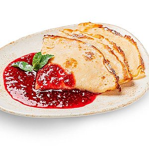 Налистники с домашним малиновым вареньем, CAFE GARAGE - Минск