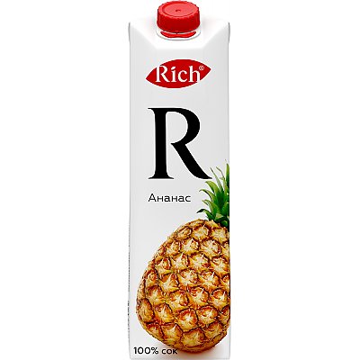 Заказать Rich ананасовый сок 1л, Карлион
