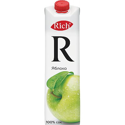 Заказать Rich яблочный сок 1л, Карлион