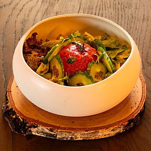 Бланшированный в пряном томатном соке томат с зеленым салатом, Литвины - Минск