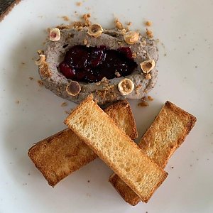 Паштет из печени цыпленка с тыквой и бриошью, Прованс