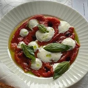 Карпаччо из перца с муссом из пармезана, Прованс