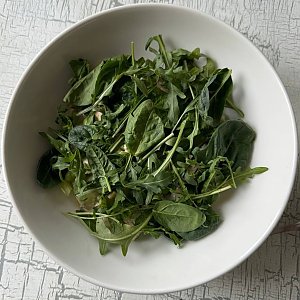 Зеленый салат с эдамаме, Прованс