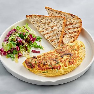 Омлет с моцареллой и шампиньонами, Каролин