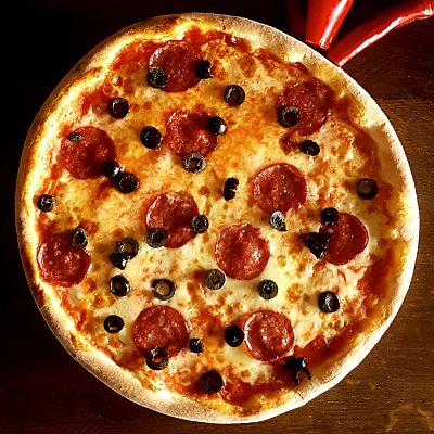 Заказать Пицца Дьявола с маслинами, Borgo Italia