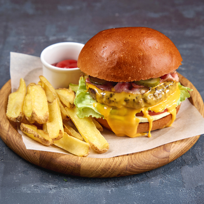 Заказать Бургер с олениной, Васильки - Мозырь