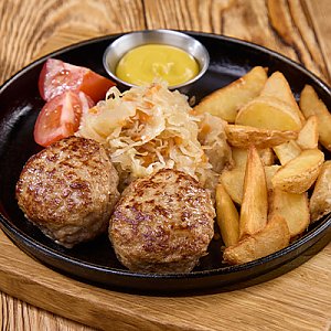 Бабушкины котлеты с картофельными дольками, Васильки - Мозырь
