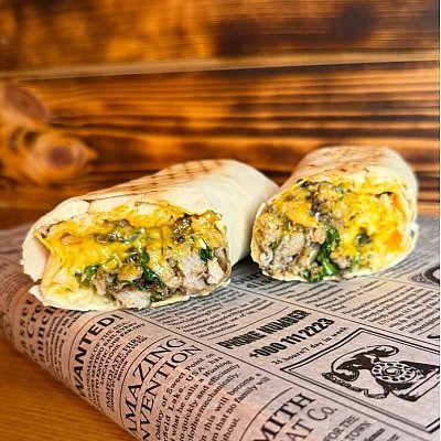 Заказать Шаурма С колбаской по‑деревенски (300г), Хитрый Лис