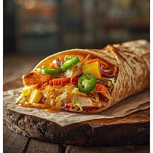 Шаурма Авторская Гавайская Большая, S&L Шаурма на Колхозном рынке