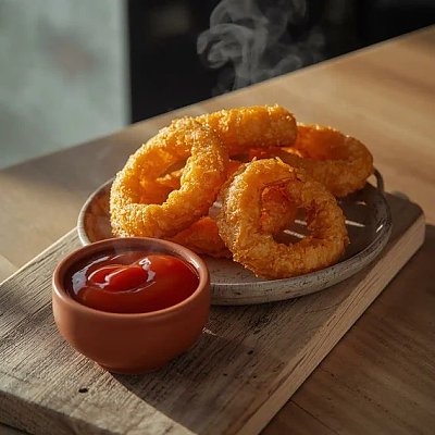 Заказать Луковые кольца с соусом (5шт), S&L Шаурма на Колхозном рынке