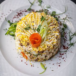 Салат овощной с грибами, Кулинария - Золотой Теленок