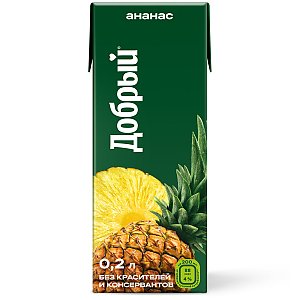Добрый Ананасовый нектар 0.2л, Бургер Люкс (на Привокзальной)