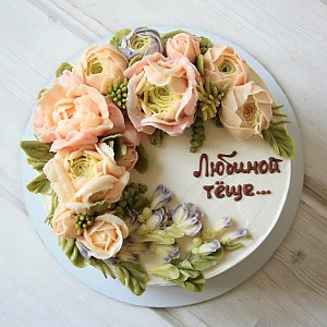 Торт с Кремовыми Цветами №5, Melihova Cake Stories