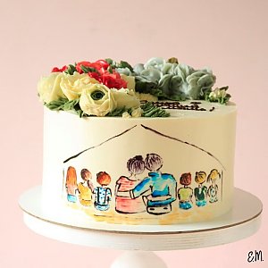 Торт с Кремовыми Цветами №14, Melihova Cake Stories