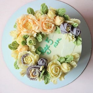 Торт с Кремовыми Цветами №18, Melihova Cake Stories