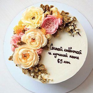 Торт с Кремовыми Цветами №22, Melihova Cake Stories