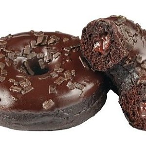 Пончик шоколадный с начинкой Брауни, ТОРТЫ
