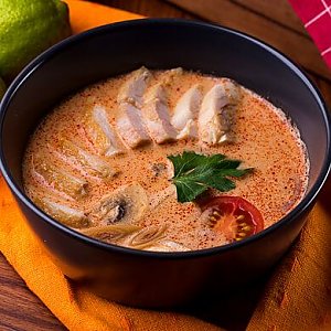 Суп Том Ям с курицей + порция риса, Kannam Chicken - Брест
