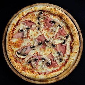 Пицца Ветчина и грибы 25см, THE BOX 99