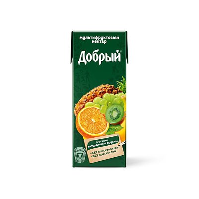 Заказать Сок Добрый мультифрукт 0.2л, Пицца-Арт