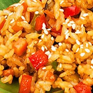 Рис с овощами и бульоном Хондаши, КОК