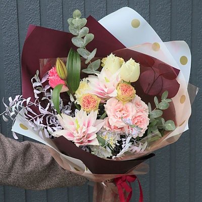 Заказать Букет Цвет настроения Синий, Sadovskaya Flowers