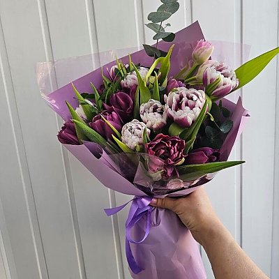 Заказать Букет из тюльпанов Стиль, Sadovskaya Flowers