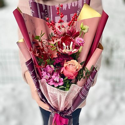 Заказать Букет Зимняя история, Sadovskaya Flowers
