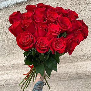 Букет из 25 красных роз, Кактус