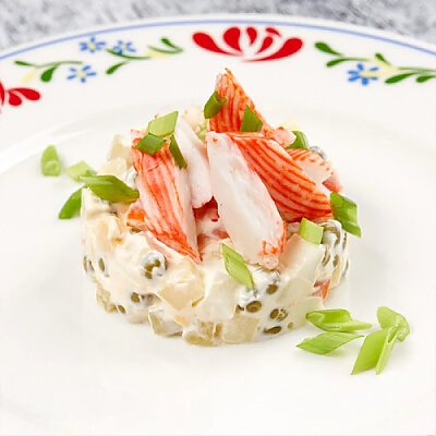 Заказать Салат Оливье со снежным крабом, Васильки - Гомель