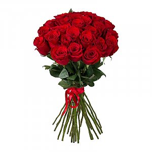 Букет из 25 красных роз, Лаванда - Бобруйск